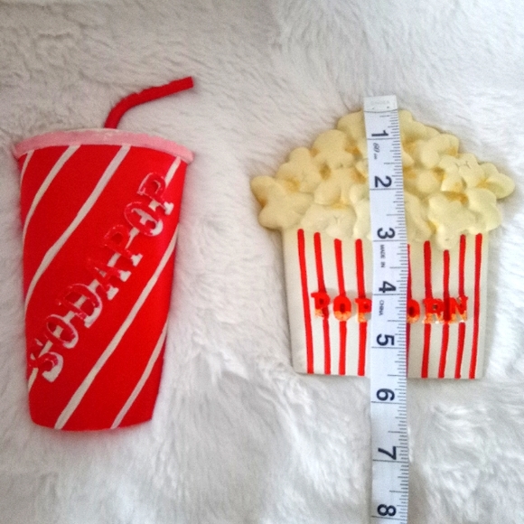 VINTAGE - Soda pop & Popcorn Ceramic Wall Art Decor - Picture 6 of 7